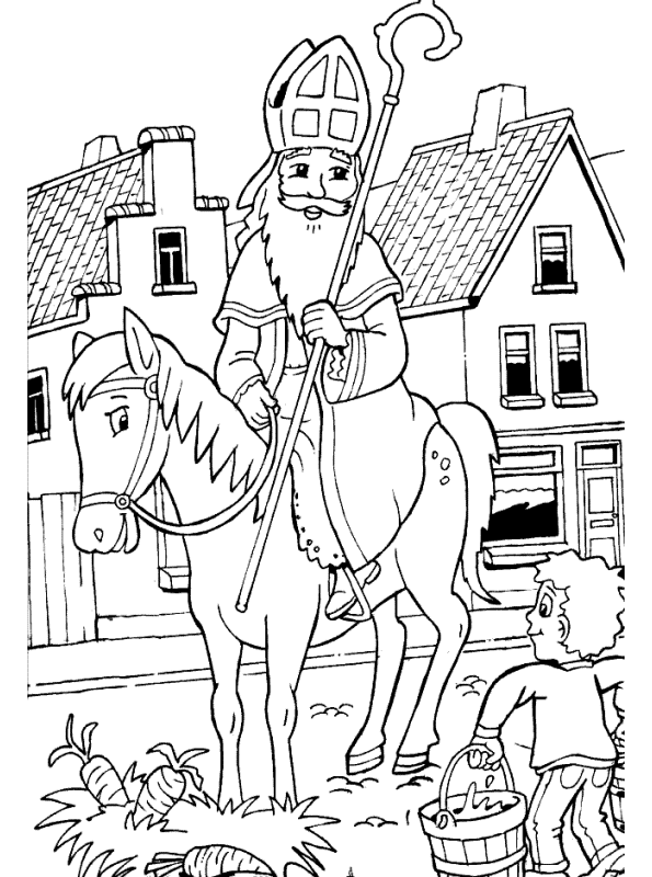 Kids-n-fun Sinterklaas Sint op paard