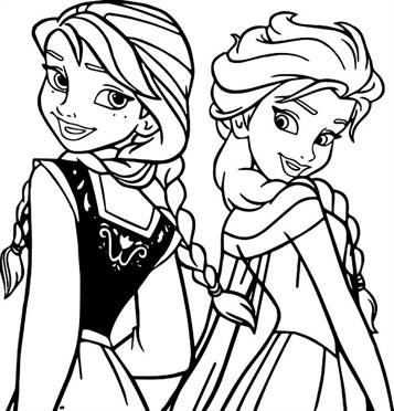 hebben ontvangen Verplicht Kids-n-fun | 17 Kleurplaten van Frozen Anna en Elsa